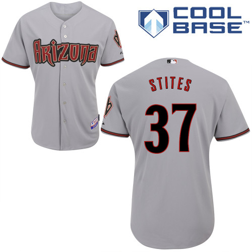 Matt Stites #37 Youth Baseball Jersey-Arizona Diamondbacks Authentic Road Gray Cool Base MLB Jersey